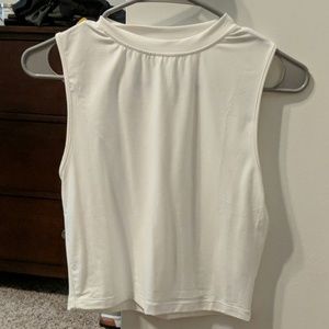 Alphalete white crop top